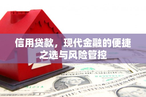 四川信用贷款，现代金融的便捷之选与风险管控