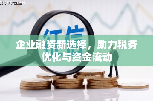 四川企业融资新选择，助力税务优化与资金流动