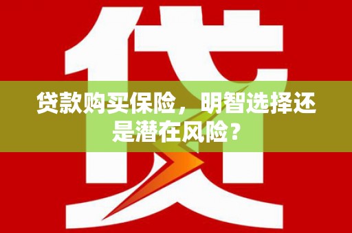 四川贷款购买保险，明智选择还是潜在风险？