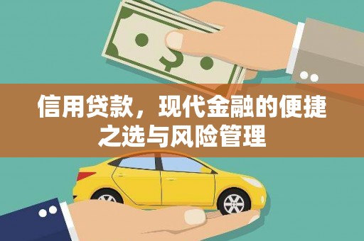 四川信用贷款，现代金融的便捷之选与风险管理