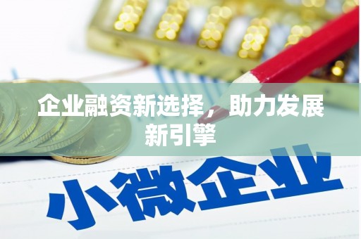 四川企业融资新选择，助力发展新引擎