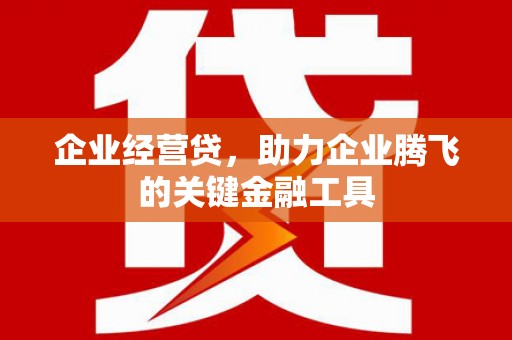 四川企业经营贷，助力企业腾飞的关键金融工具