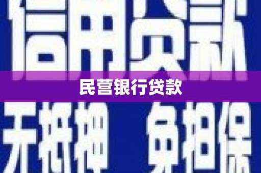 四川民营银行贷款