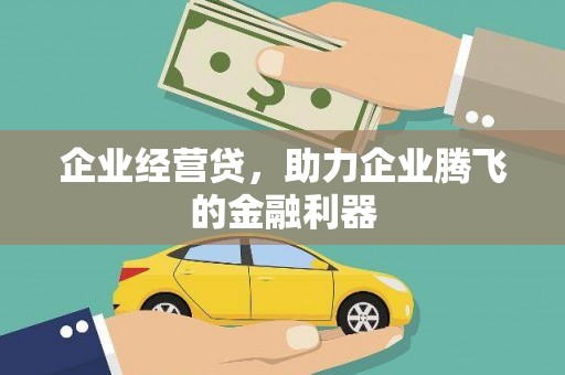 四川企业经营贷，助力企业腾飞的金融利器