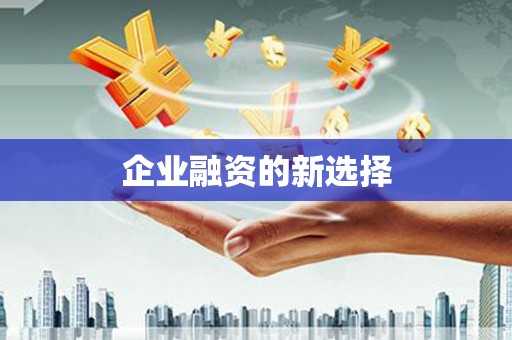 四川企业融资的新选择