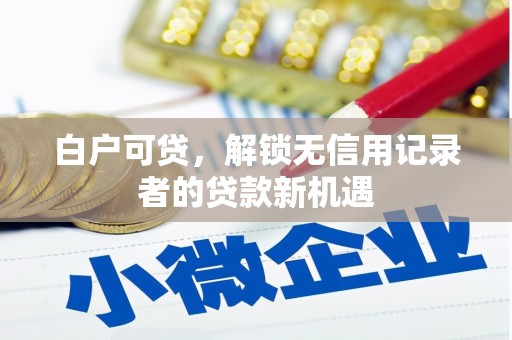 四川白户可贷，解锁无信用记录者的贷款新机遇