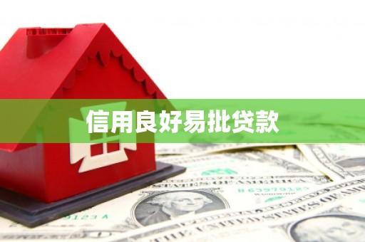 四川信用良好易批贷款