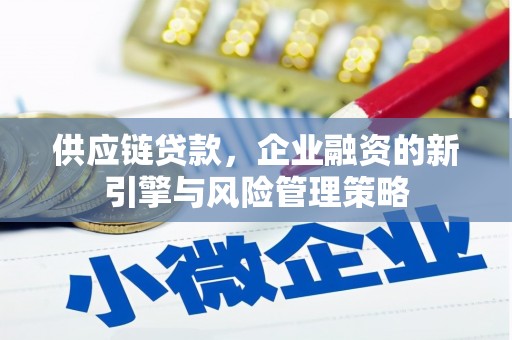 四川供应链贷款，企业融资的新引擎与风险管理策略