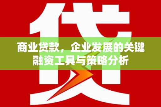 四川商业贷款，企业发展的关键融资工具与策略分析