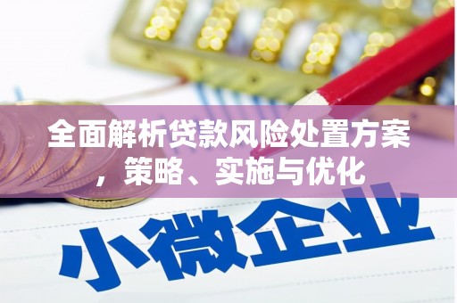 四川全面解析贷款风险处置方案，策略、实施与优化