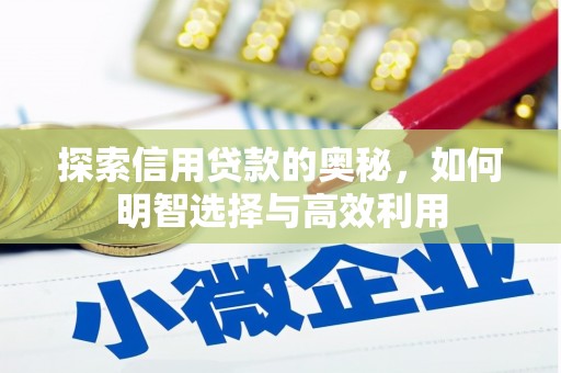 四川探索信用贷款的奥秘，如何明智选择与高效利用