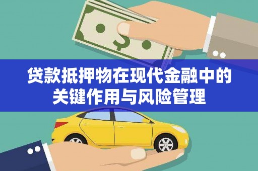 四川贷款抵押物在现代金融中的关键作用与风险管理