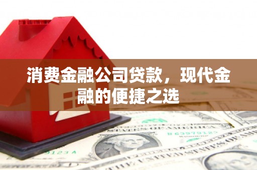 四川消费金融公司贷款，现代金融的便捷之选